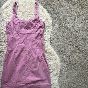Pastel purple corduroy dress